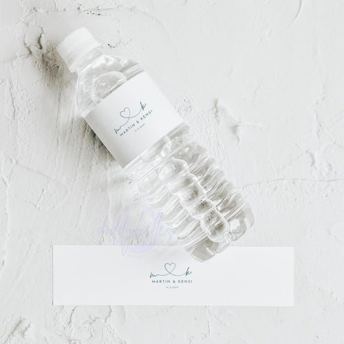 Personalised Wedding Water Bottle Labels