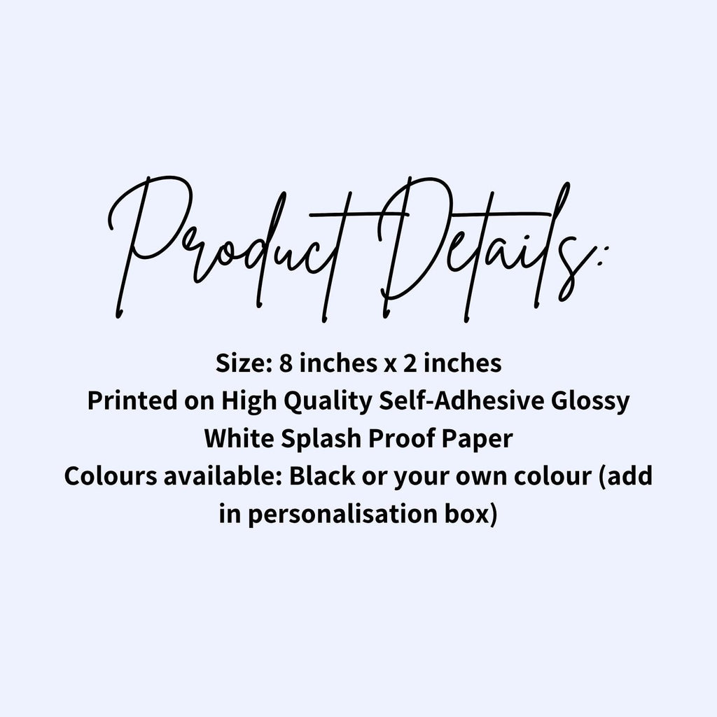 Personalised Wedding Water Bottle Labels