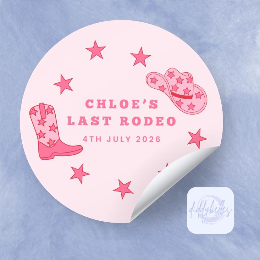 Personalised Last Rodeo Stickers
